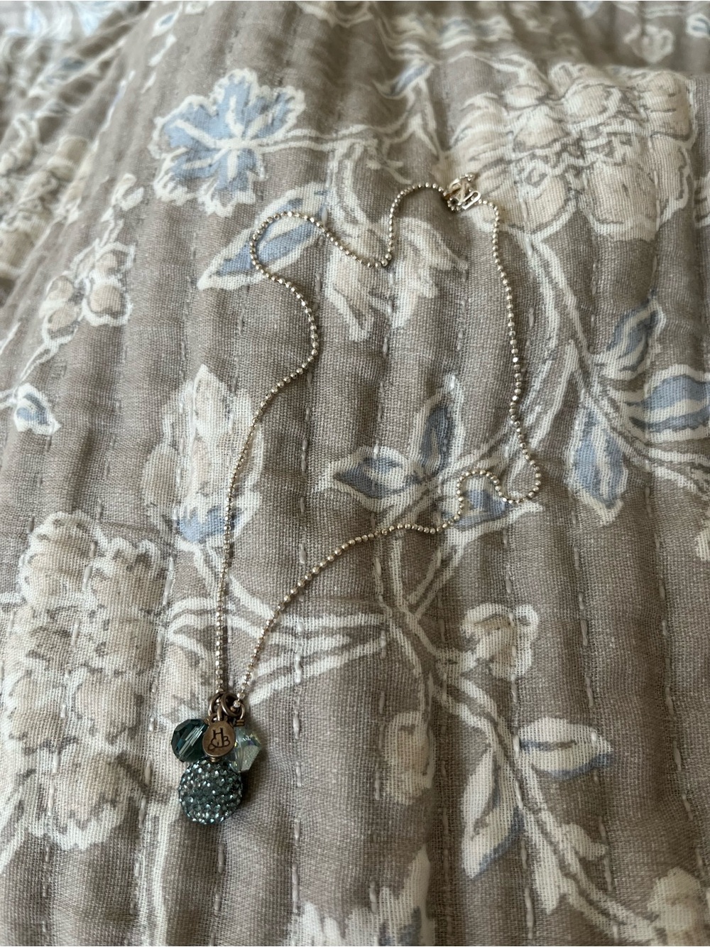 Hillberg & Berk Retired Sapphire Sparkle Cluster Necklace